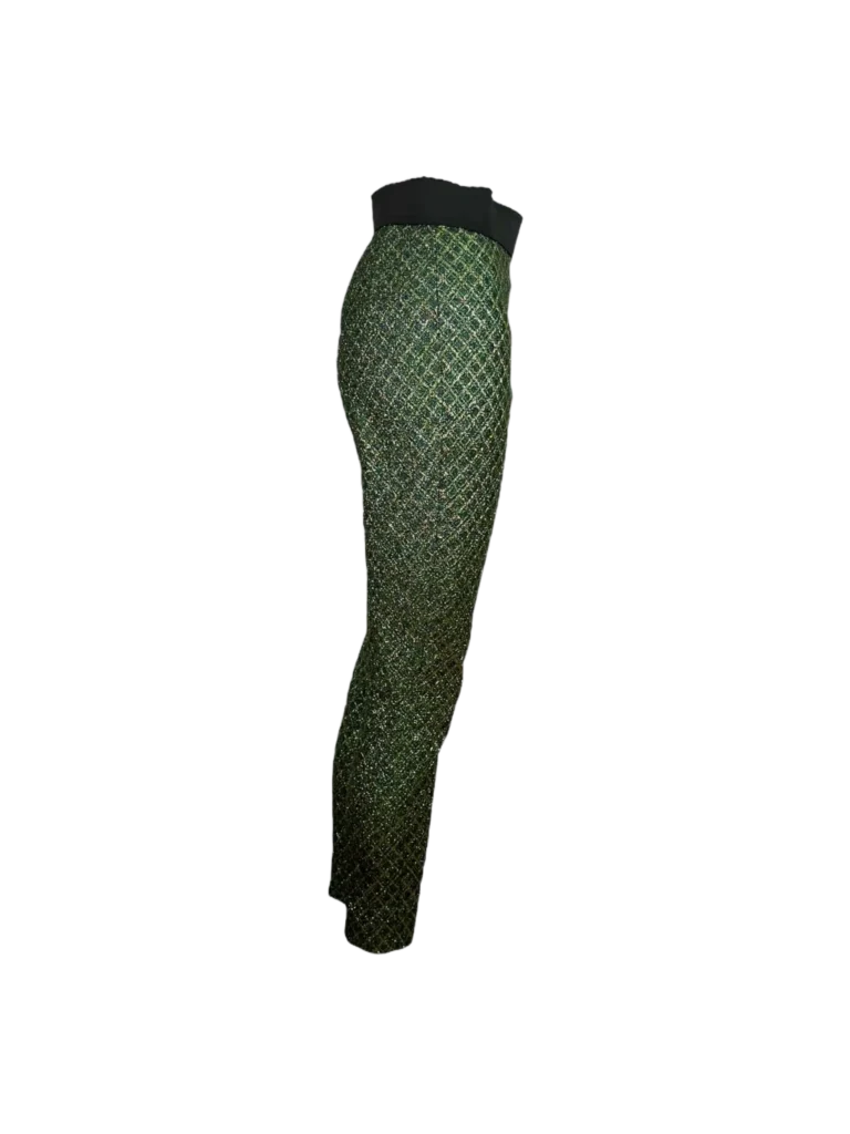 Pantaloni in lurex stretch., foto 2 di 4