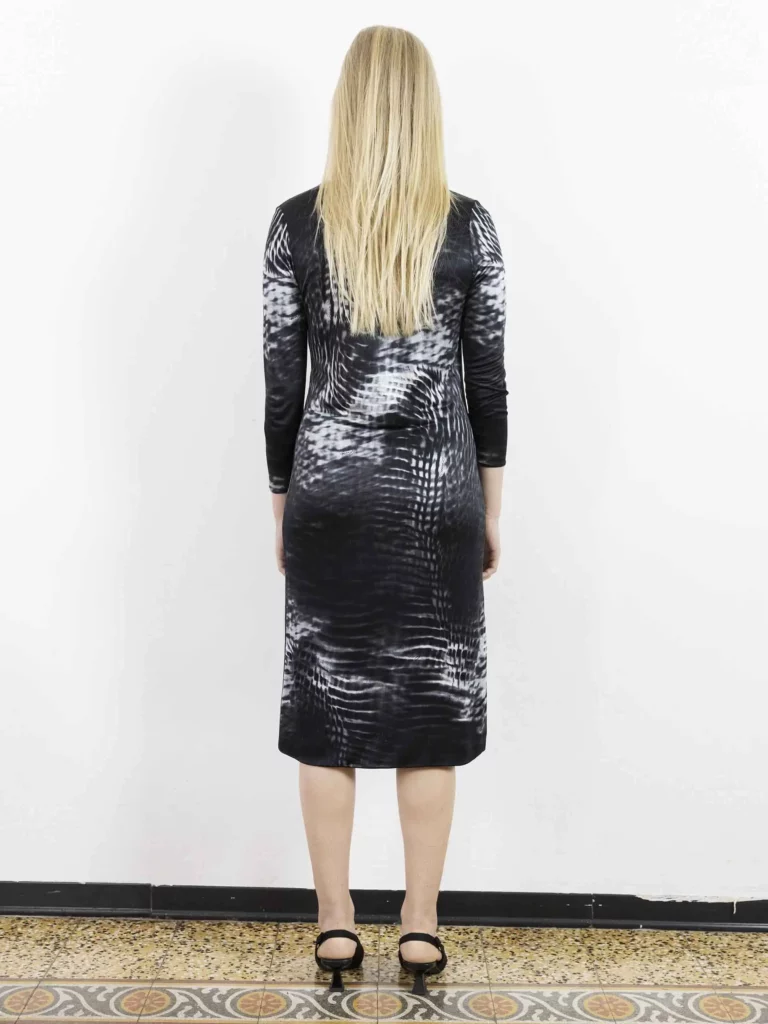 By Tom Ford, abito a maniche lunghe in viscosa animalier, 38., foto 3 di 4