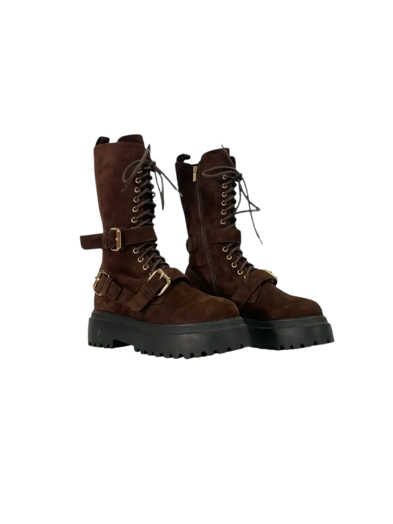 Anfibi Ranger in suede e gomma., foto 3 di 10