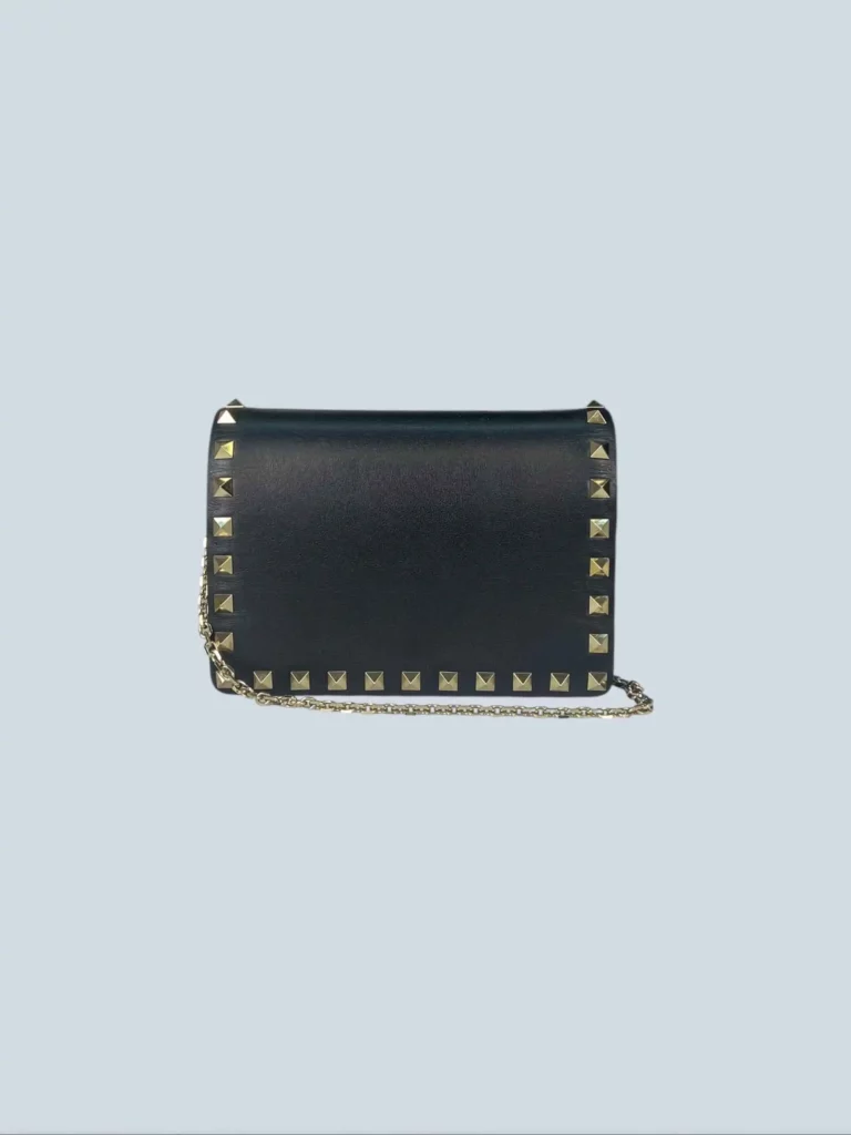 Pochette a tracolla Rockstud in pelle.
