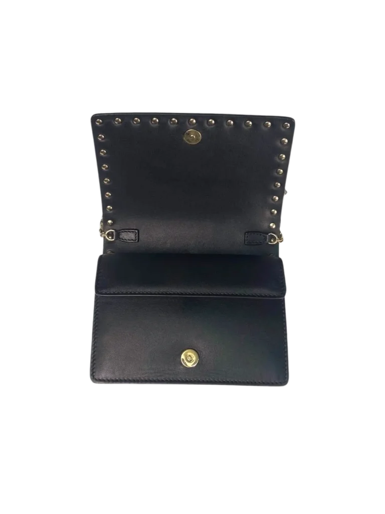 Rockstud leather crossbody clutch, photo 5 of 6