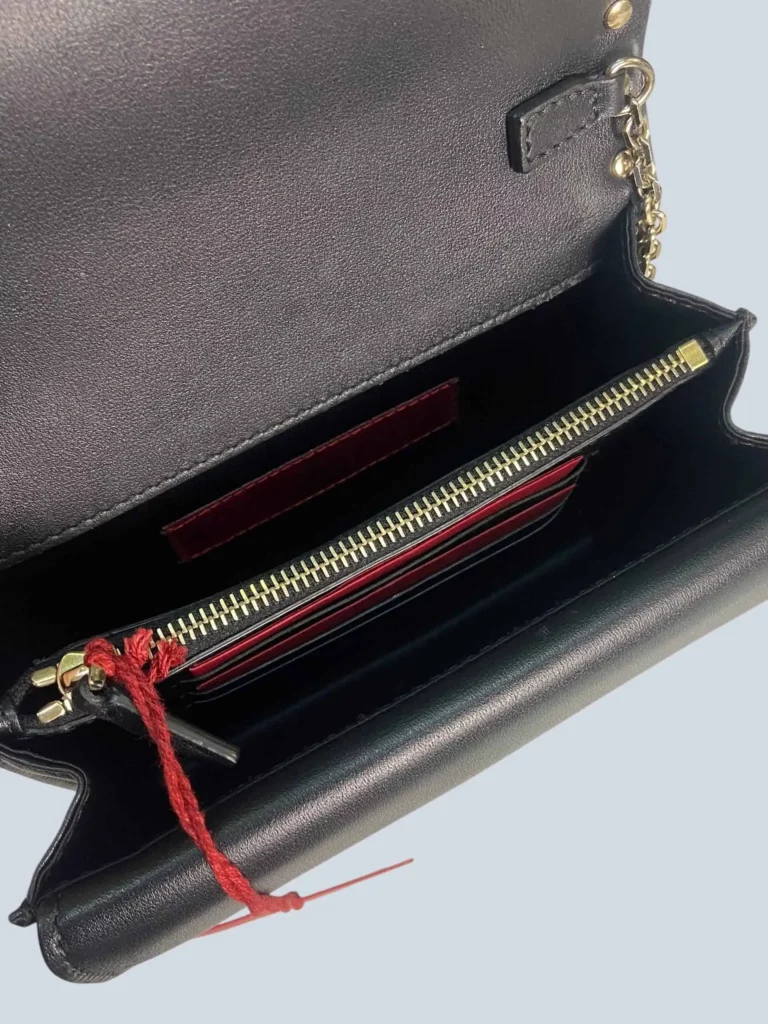 Rockstud leather crossbody clutch, photo 6 of 6