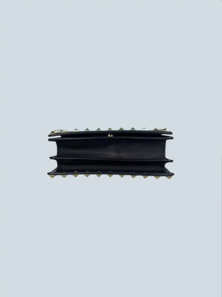 Rockstud leather crossbody clutch, photo 4 of 6