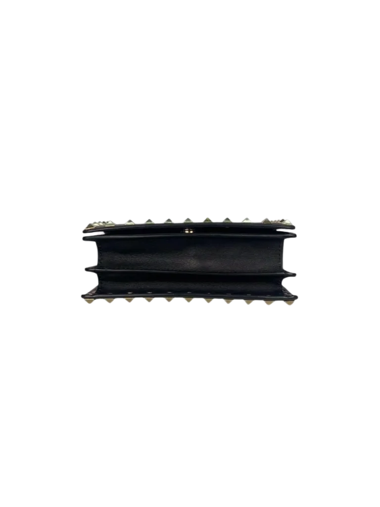 Rockstud leather crossbody clutch, photo 4 of 6