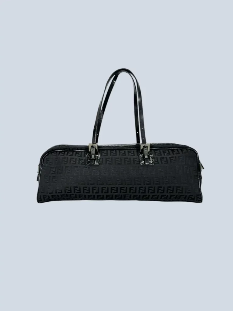 Borsa a mano in tela Zucchino e pelle.