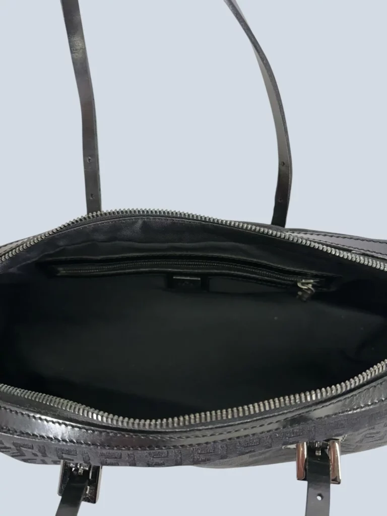 Borsa a mano in tela Zucchino e pelle., foto 6 di 12
