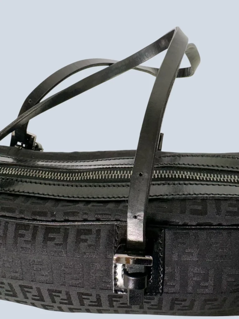 Borsa a mano in tela Zucchino e pelle., foto 7 di 12