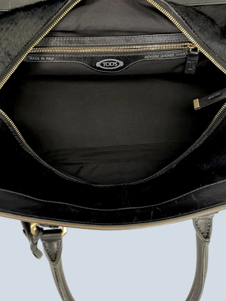 Borsa a spalla in pelle e cavallino., foto 8 di 11