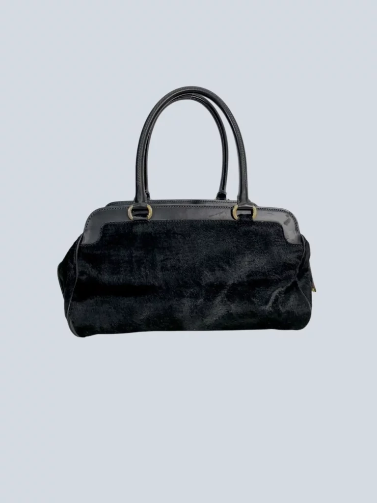 Borsa a spalla in pelle e cavallino., foto 3 di 11