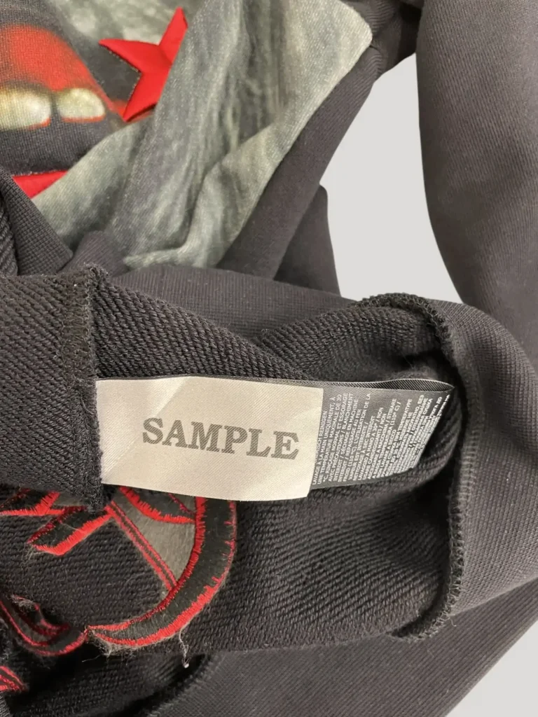 Cotton hoodie with print and rhinestone logo., photo 10 of 10