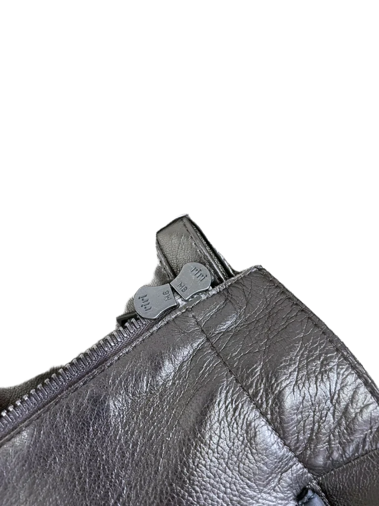 Giubbotto in pelle con zip, M., foto 7 di 10