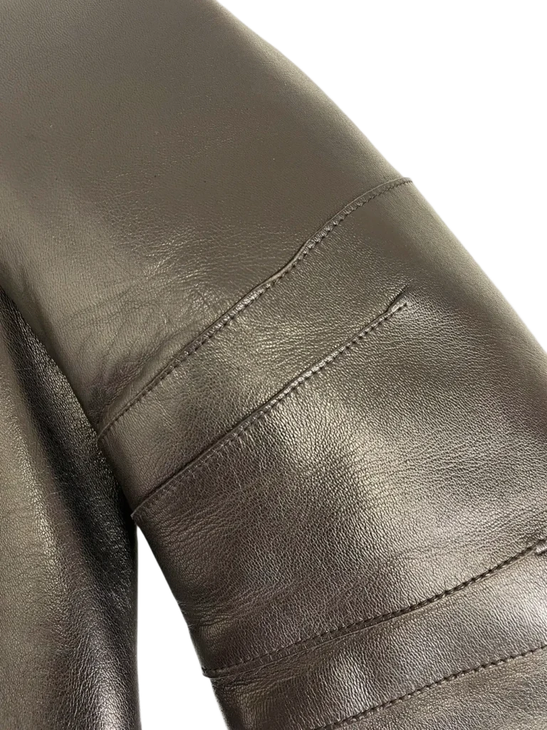 Giubbotto in pelle con zip, M., foto 8 di 10