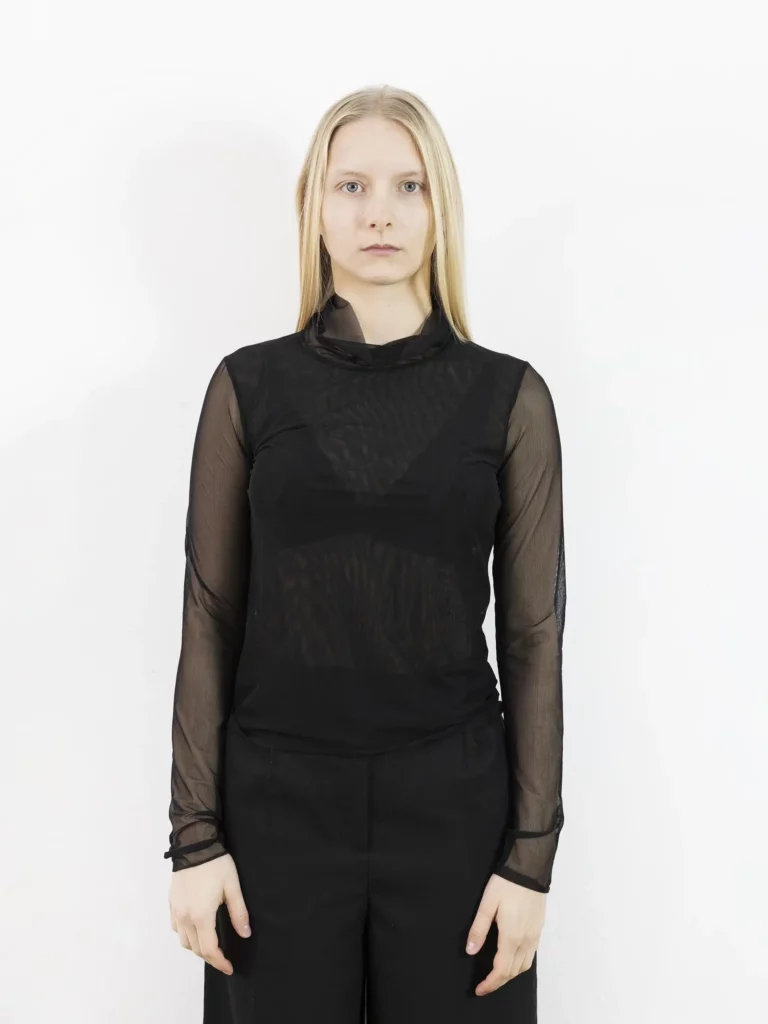 By Tom Ford, maglia a maniche lunghe in tulle, 38.