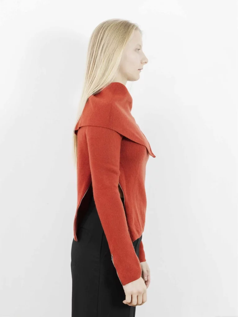 Zip detail cashmere sweater, 38fr., photo 2 of 3