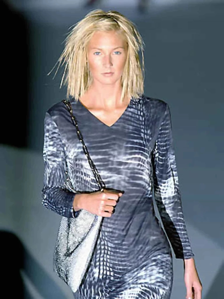 By Tom Ford, abito a maniche lunghe in viscosa animalier, 38., foto 4 di 4