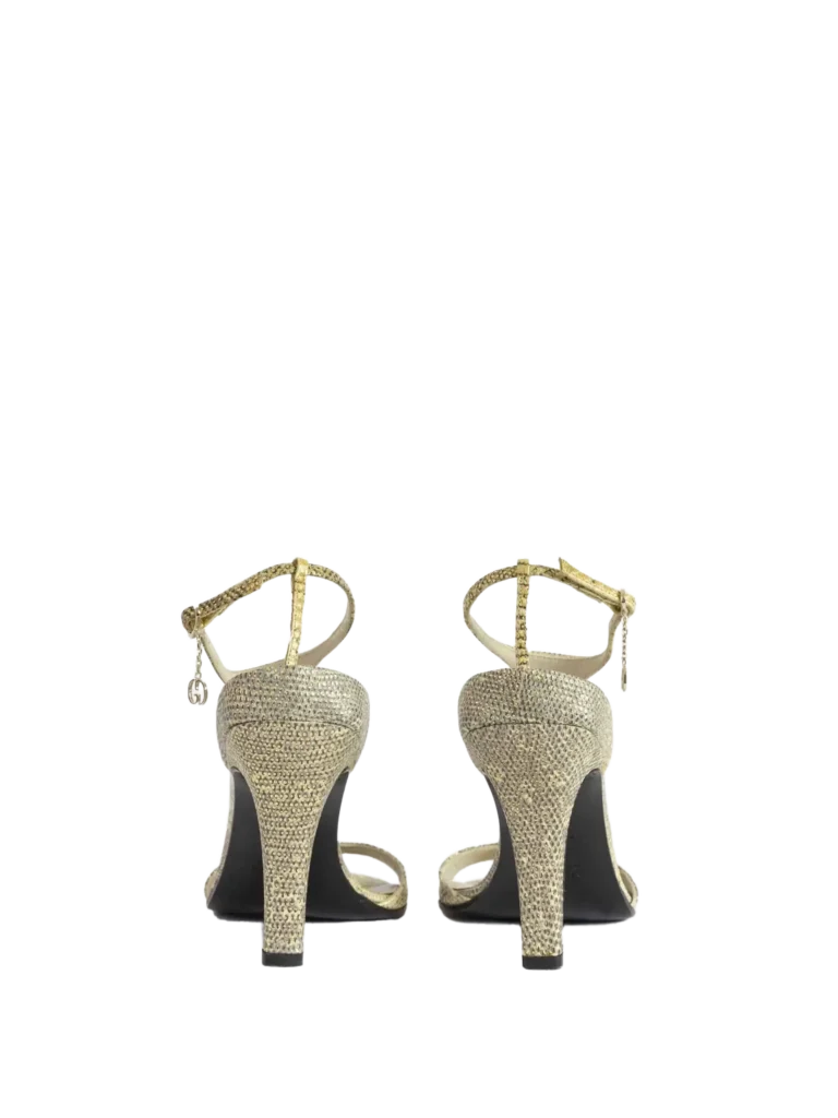 By Tom Ford, lizard leather sandals with logo charms., photo 3 of 4