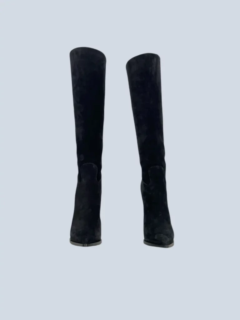 Casadei, Blade suede boots with metal stiletto heel, 35., photo 3 of 7