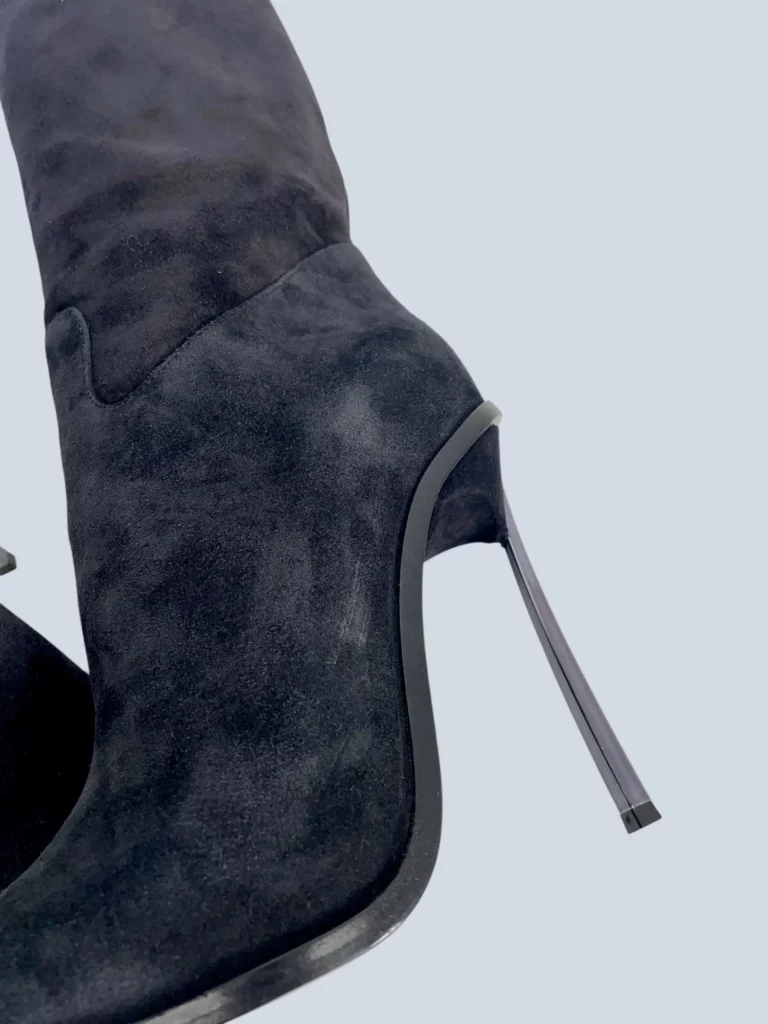 Casadei, Blade suede boots with metal stiletto heel, 35., photo 7 of 7