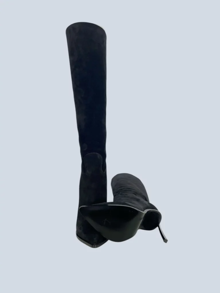 Casadei, Blade suede boots with metal stiletto heel, 35., photo 5 of 7