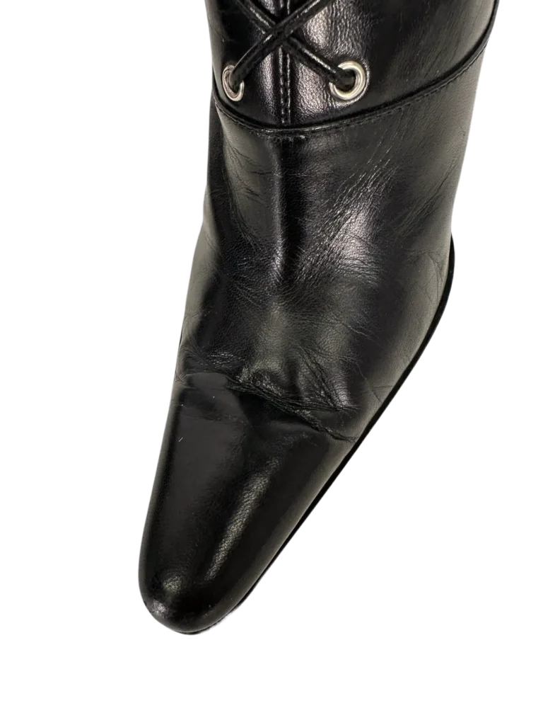 Smooth leather heeled ankle boots, photo 9 of 9