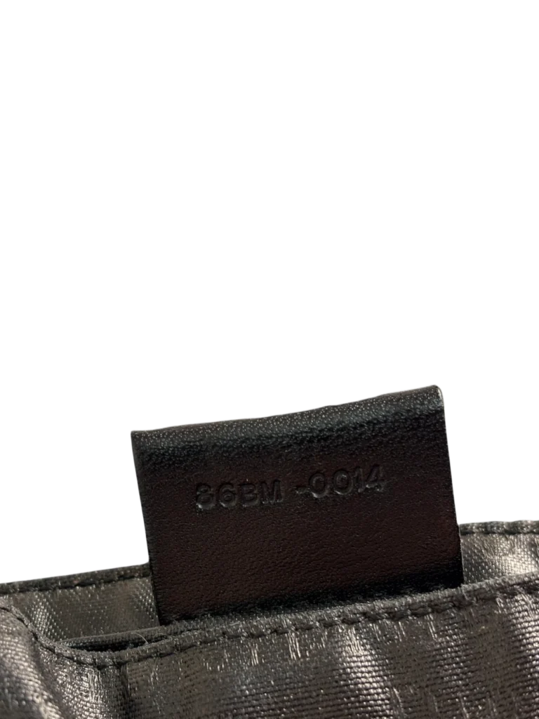 Borsa a spalla in tela cerata con stampa logo all-over., foto 7 di 8