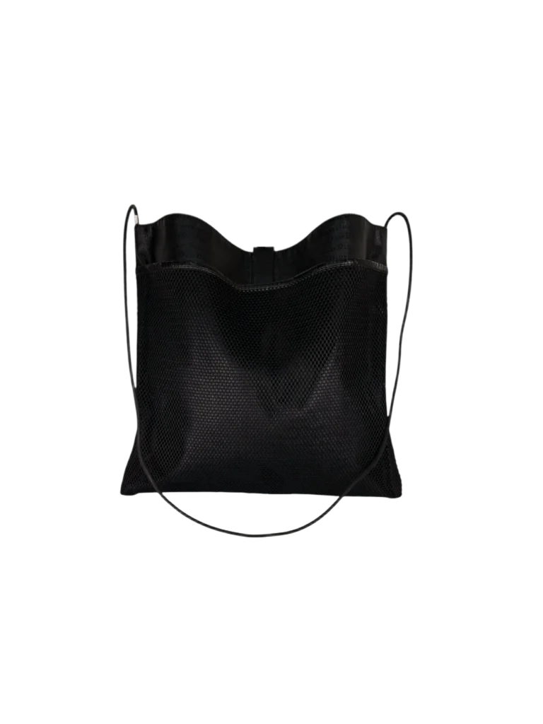 Borsa a spalla in tela cerata con stampa logo all-over., foto 4 di 8