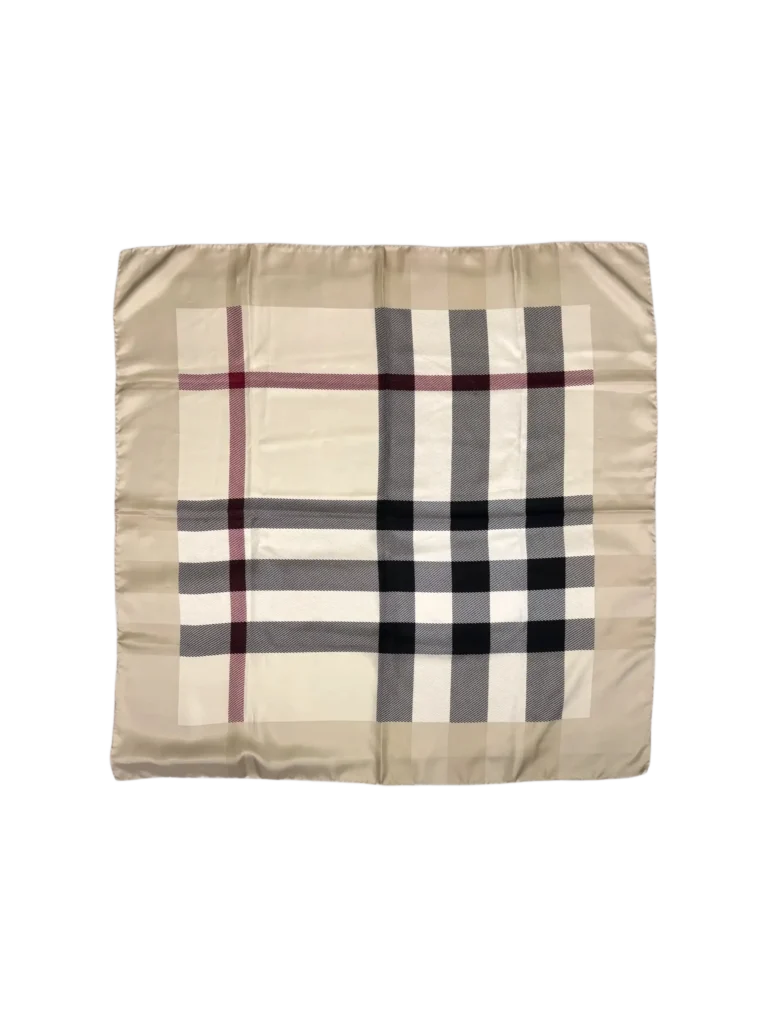 Silk check print carré, photo 2 of 4