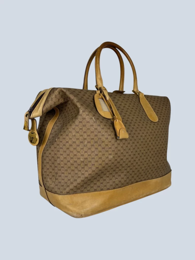 Borsa da viaggio in pelle con stampa Micro Monogram Supreme., foto 2 di 11