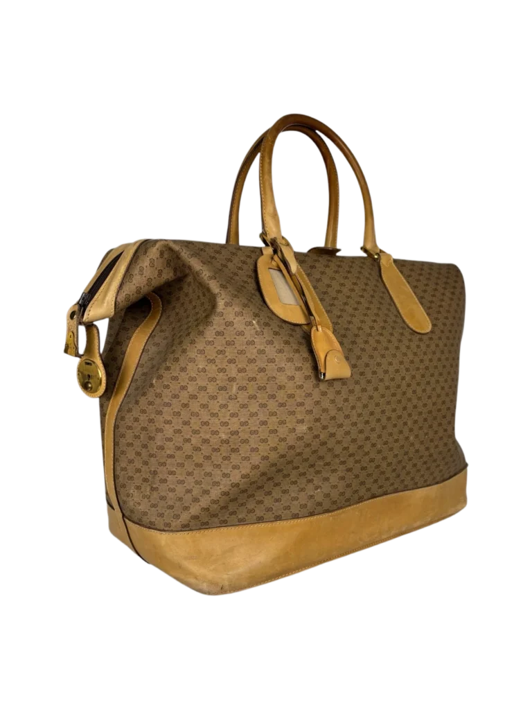 Borsa da viaggio in pelle con stampa Micro Monogram Supreme., foto 2 di 11