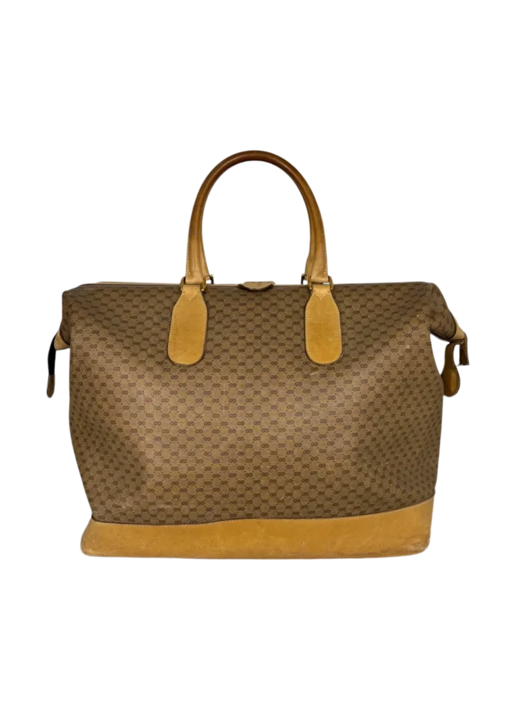 Borsa da viaggio in pelle con stampa Micro Monogram Supreme., foto 4 di 11