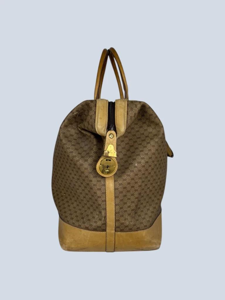 Borsa da viaggio in pelle con stampa Micro Monogram Supreme., foto 3 di 11