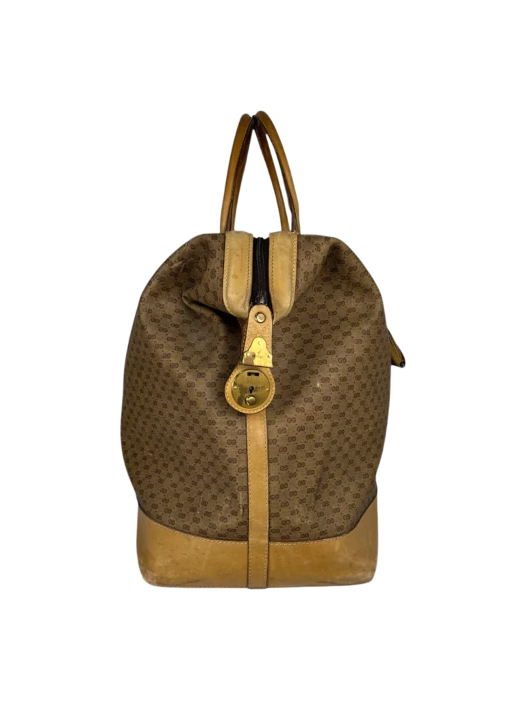 Borsa da viaggio in pelle con stampa Micro Monogram Supreme., foto 3 di 11