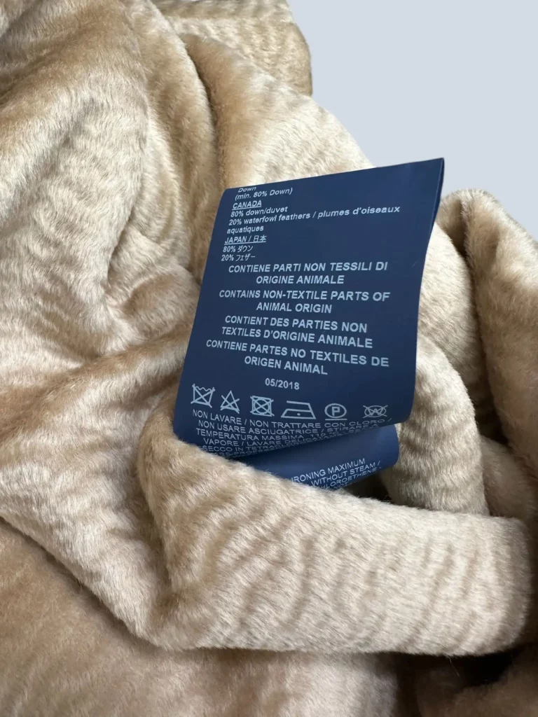 Giacca piumino a collo alto in alpaca con zip, 40., foto 7 di 11
