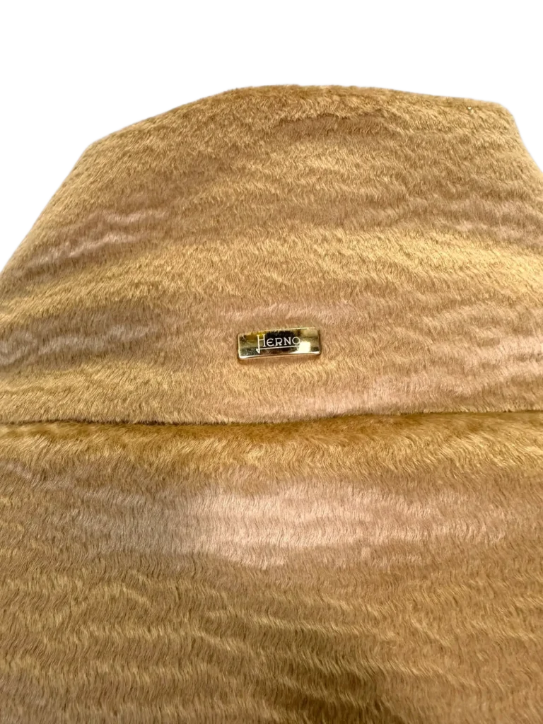 Alpaca high-neck down jacket with zip., photo 4 of 11