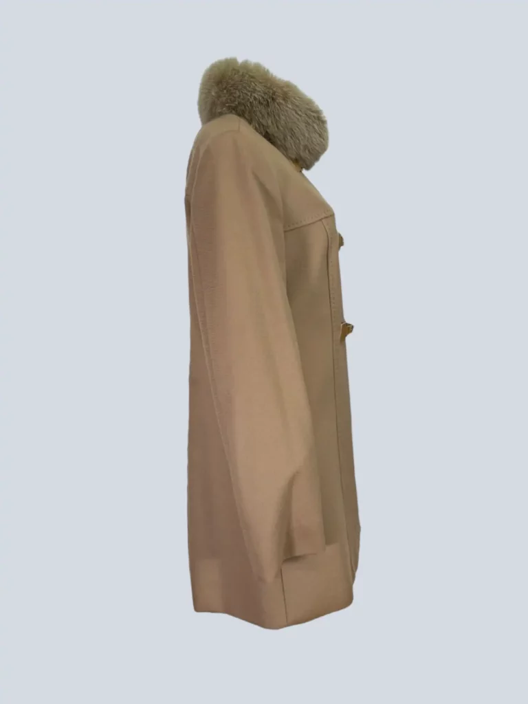 Studio, cappotto in cachemire con collo in volpe, 44., foto 3 di 7