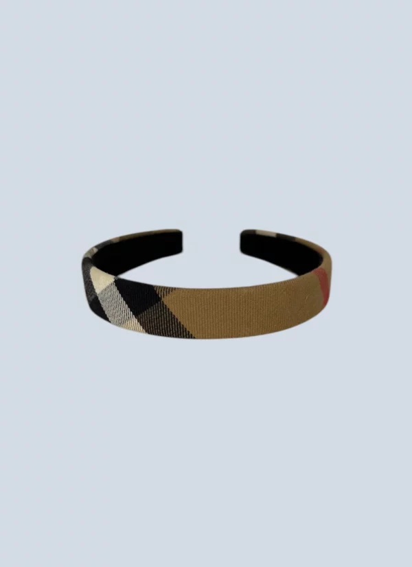 <b>Burberry</b> <br> cerchietto in tessuto stampa check.