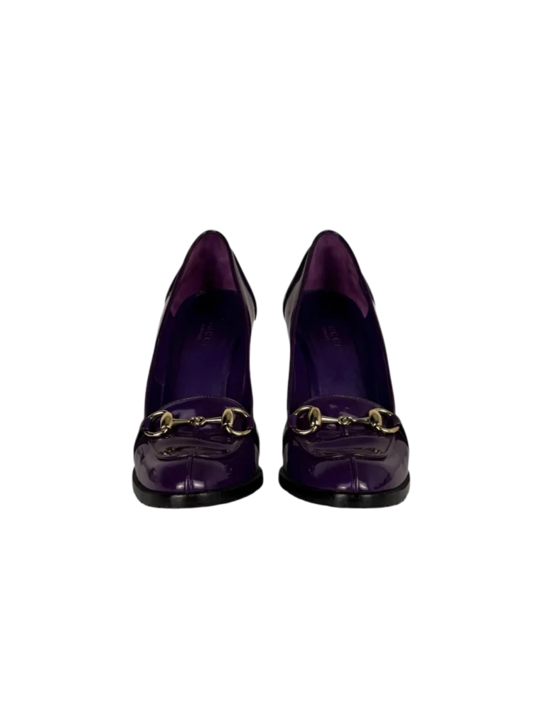Horsebit patent leather pumps, photo 3 of 6