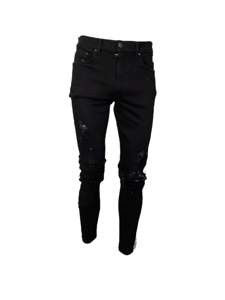 Pantaloni in cotone con bande laterali, 32.