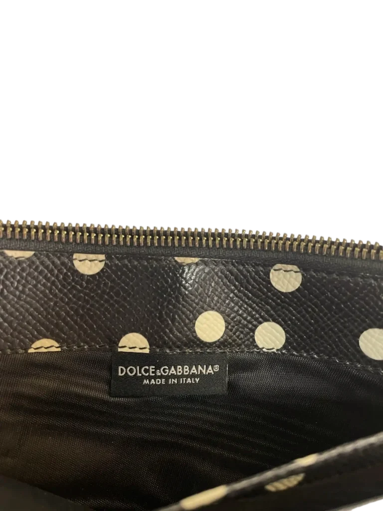 Portacarte grande in pelle martellata motivo pois., foto 3 di 7