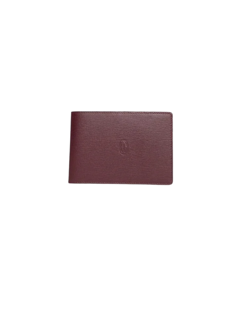 Crafted leather checkbook holder.