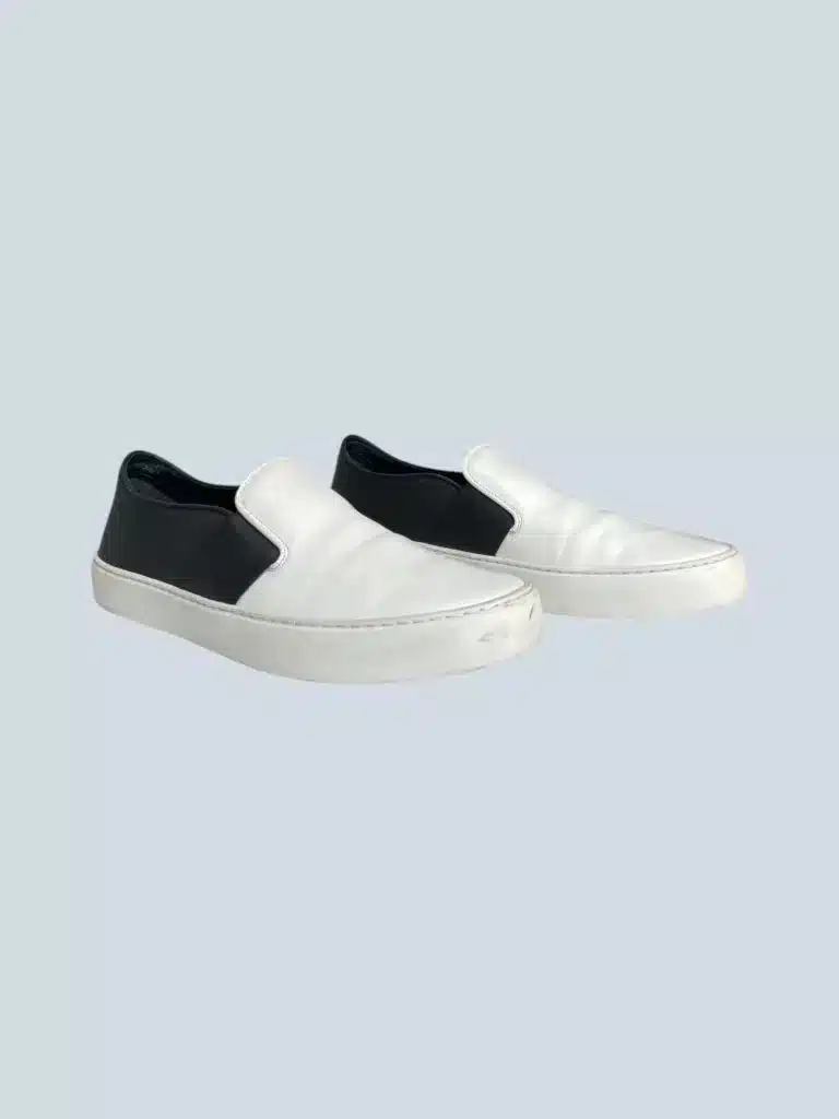 Leather and rubber slip-on sneakers, 40., photo 2 of 7