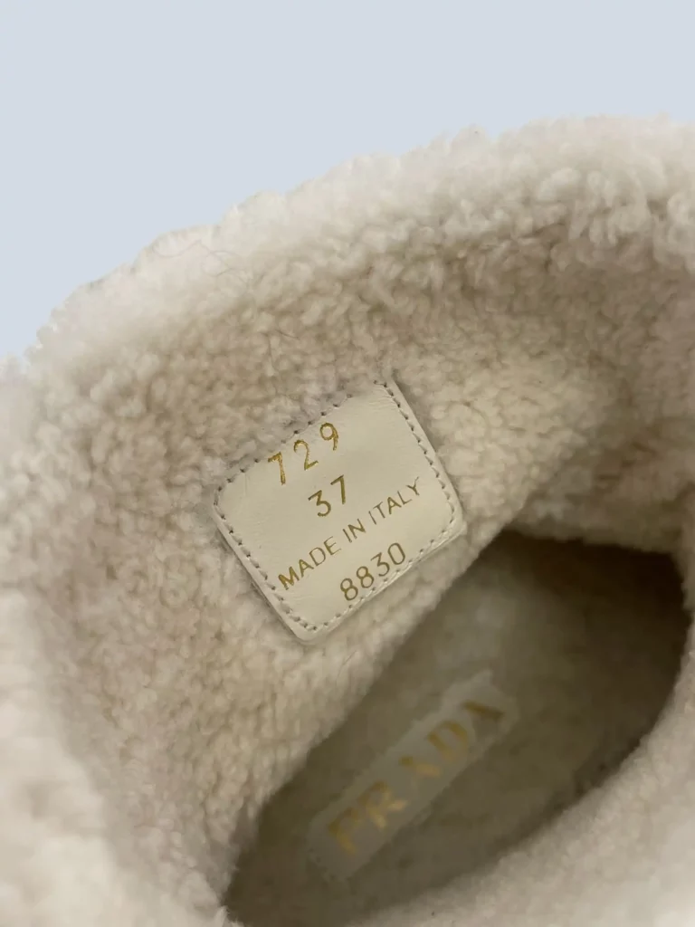 Stivaletti in suede e shearling, 37., foto 7 di 7