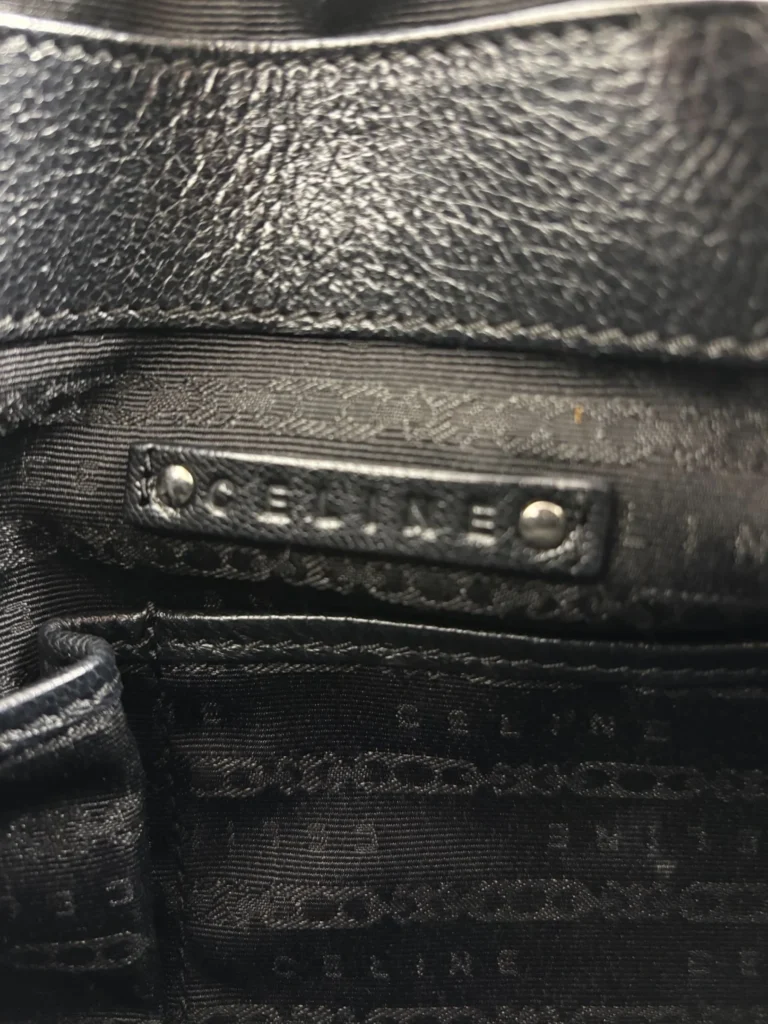 Borsa a spalla in pelle e vinile con catena., foto 7 di 7