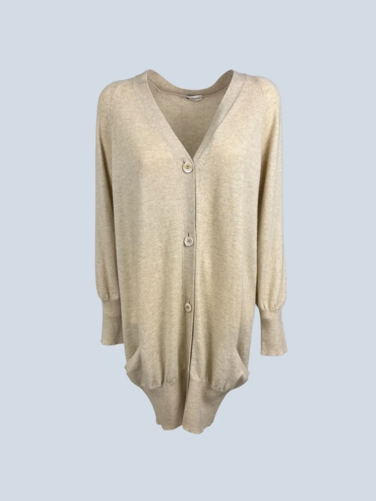 Cardigan lungo in cachemire, 48.