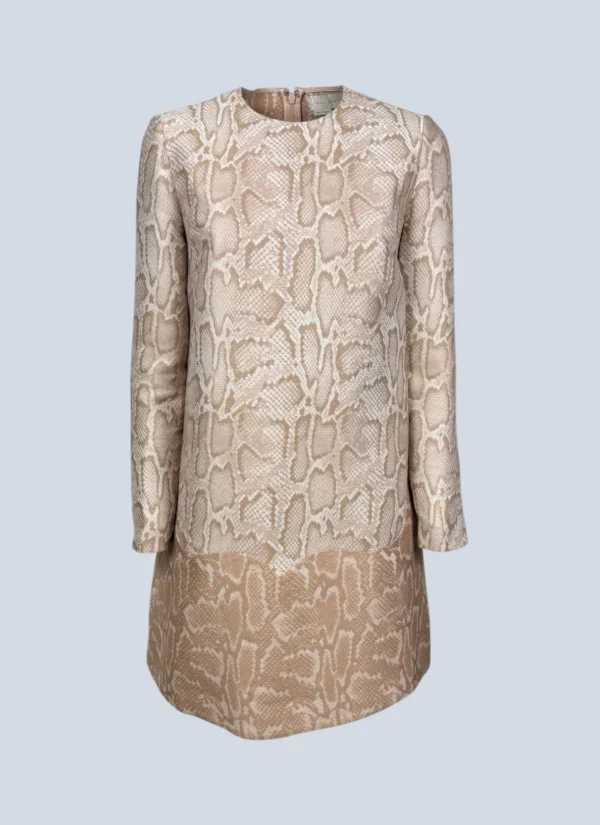 <b>Stella McCartney</b> <br> abito midi con stampa pitone, 38.