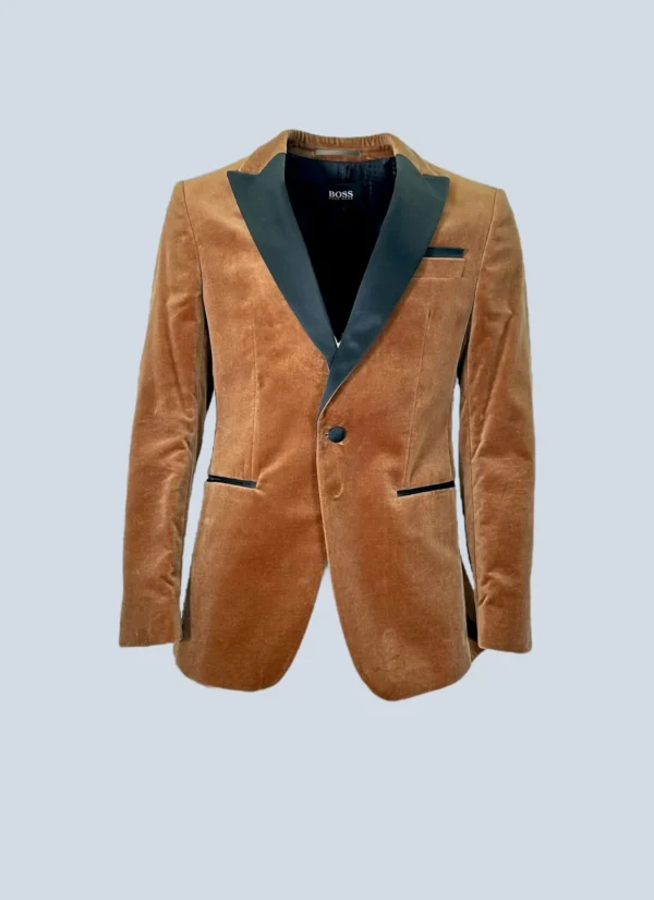 <b>Hugo Boss</b><br> blazer monopetto in vellutto di cotone, 48.