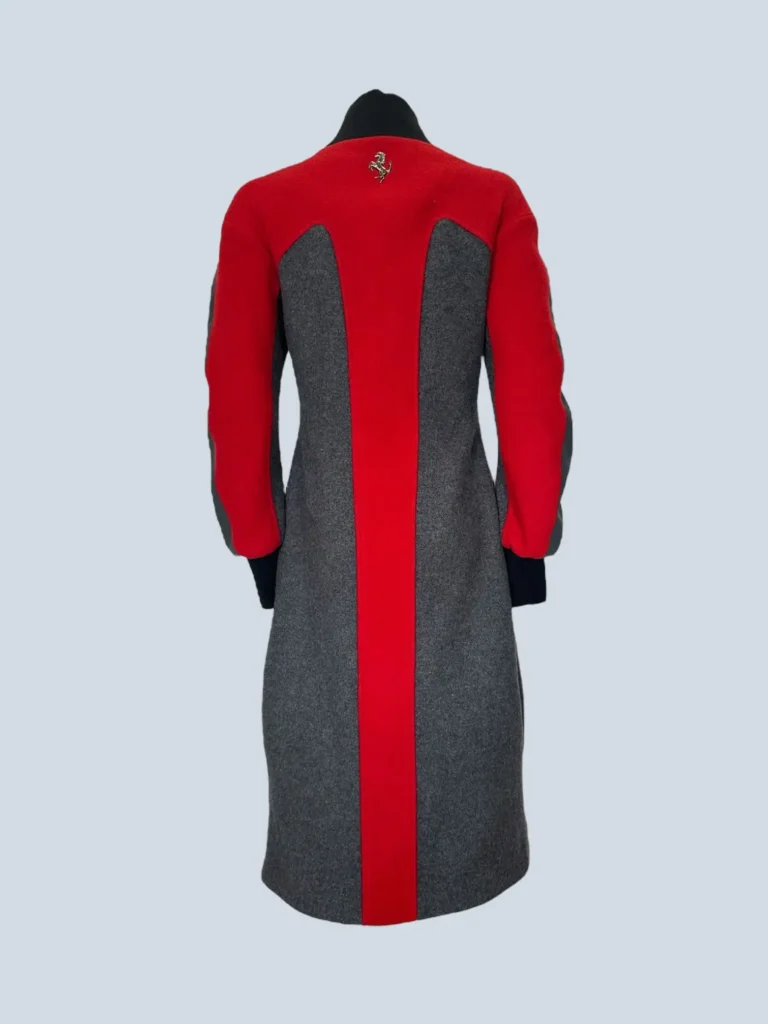 Cappotto lungo con zip bicolore, 40., foto 4 di 6
