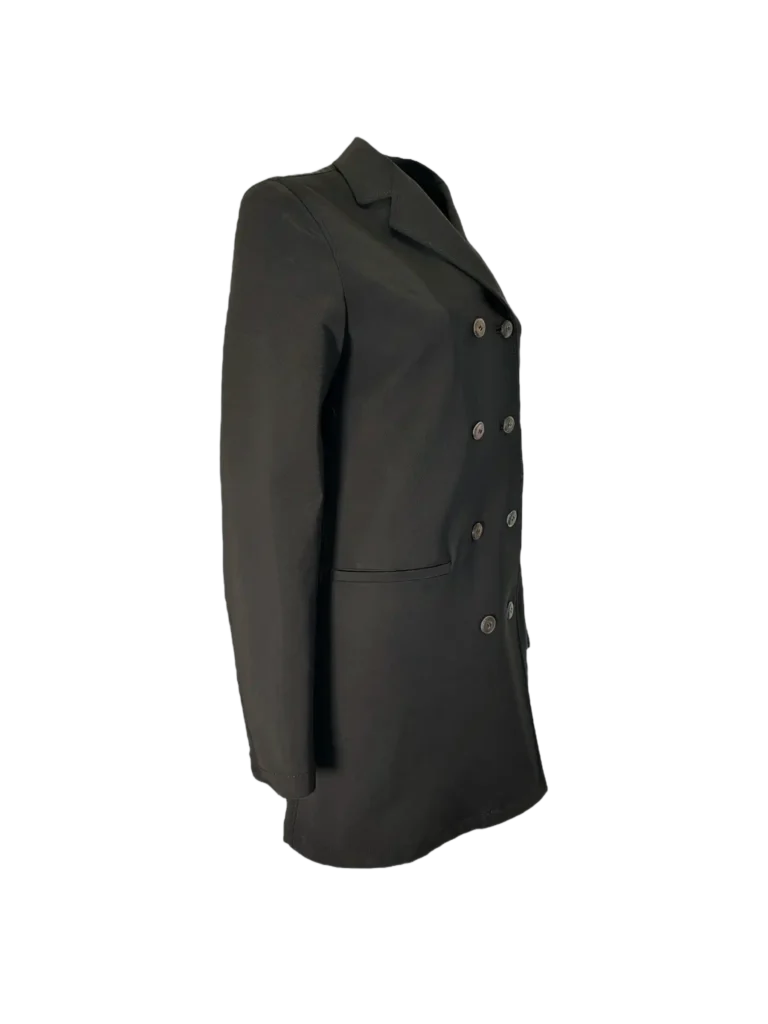 Cappotto doppiopetto in nylon impermeabile., foto 2 di 7
