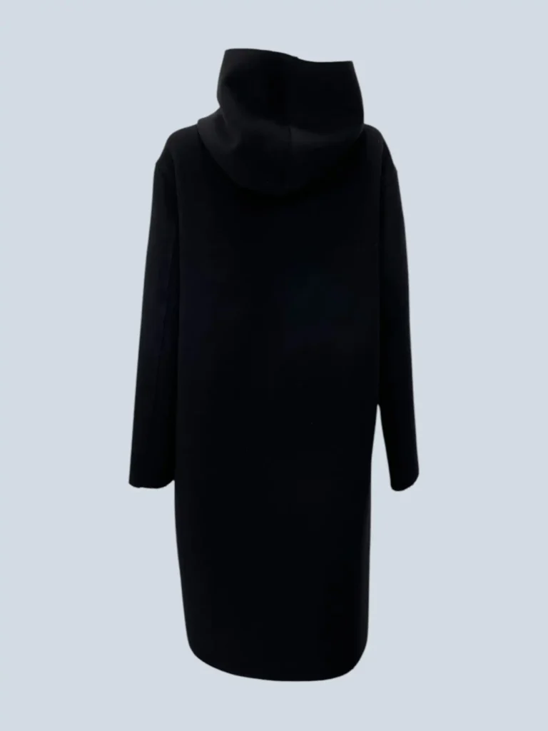 Cappotto monopetto con cappuccio in misto cachemire, 40., foto 4 di 6