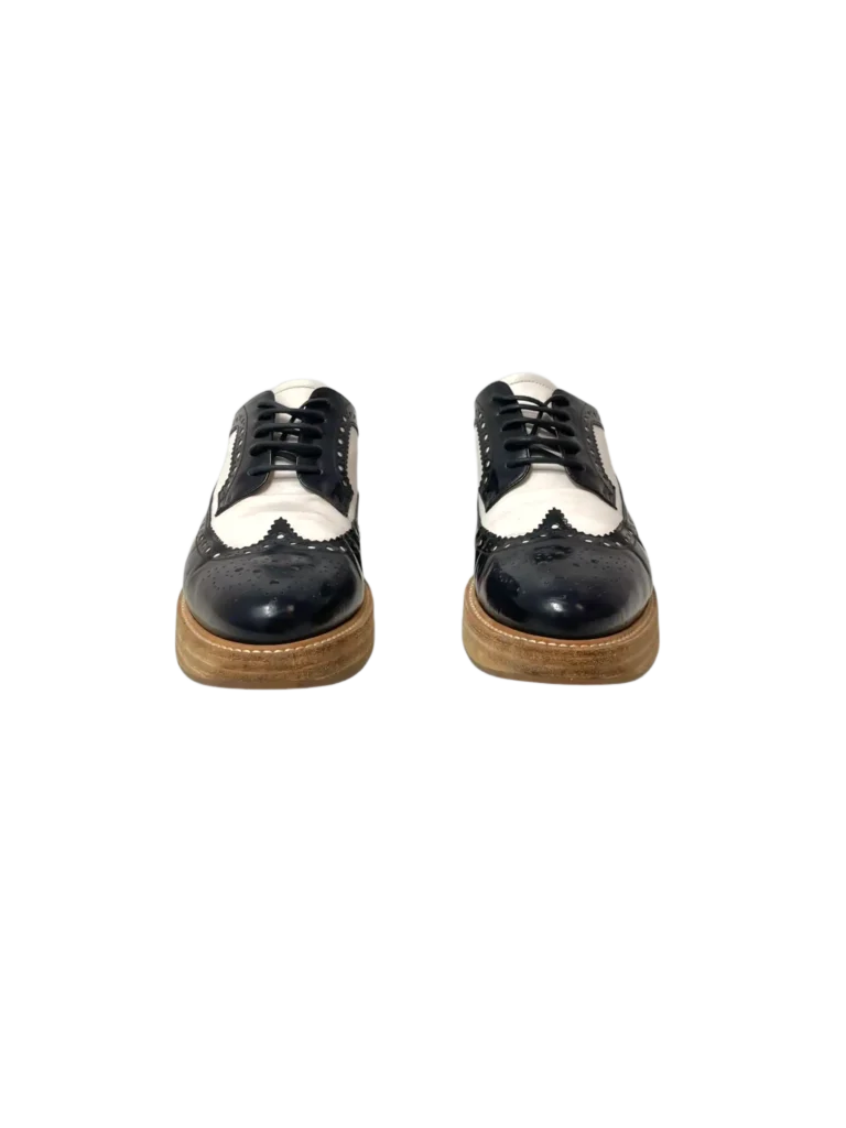 Leather lace-up shoes with rubber sole., photo 3 of 6